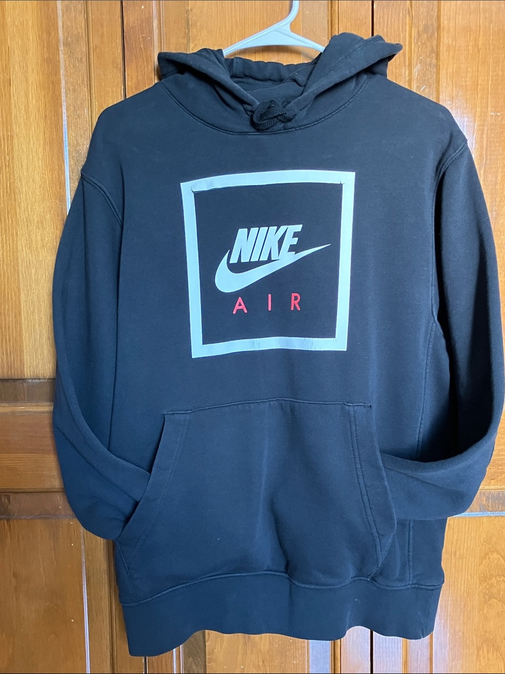 Nike Black Hoodie with Block & Red Logo plus FREE hair clips or Burts lip balm